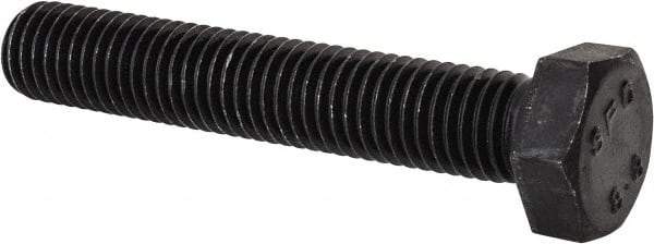 Value Collection - M12x1.75mm Metric Coarse, 70mm Length Under Head Hex Head Cap Screw - Fully Threaded, Grade 8.8 Steel, Uncoated, 19mm Hex - Apex Tool & Supply