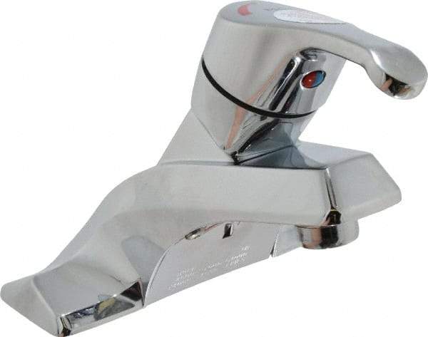 Moen - Lever Handle, Deck Plate Bathroom Faucet - One Handle, No Drain, Standard Spout - Apex Tool & Supply