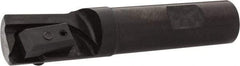 APT - 7/8" Cut Diam, 0.65" Max Depth of Cut, 3/4" Shank Diam, 3-7/8" OAL, Indexable Square Shoulder End Mill - TPC 32..., TPG 32., TPU 32. Inserts, Weldon Shank, 90° Lead Angle, Series Tri-Dex - Apex Tool & Supply