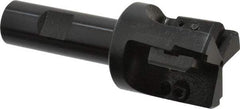 APT - 1-1/2" Cut Diam, 0.65" Max Depth of Cut, 3/4" Shank Diam, 3-7/8" OAL, Indexable Square Shoulder End Mill - TPC 32..., TPG 32., TPU 32. Inserts, Weldon Shank, 90° Lead Angle, Series Tri-Dex - Apex Tool & Supply