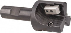 APT - 1-3/4" Cut Diam, 0.65" Max Depth of Cut, 3/4" Shank Diam, 3-7/8" OAL, Indexable Square Shoulder End Mill - TPC 32..., TPG 32., TPU 32. Inserts, Weldon Shank, 90° Lead Angle, Series Tri-Dex - Apex Tool & Supply