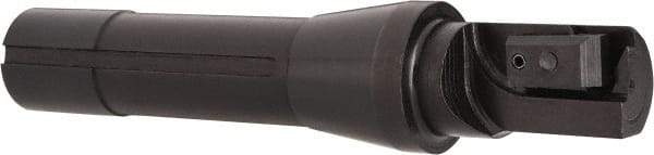 APT - 1" Cut Diam, 0.65" Max Depth of Cut, 5-7/8" OAL, Indexable Square Shoulder End Mill - TPC 32..., TPG 32., TPU 32. Inserts, R8 90° Lead Angle, Series Tri-Dex - Apex Tool & Supply