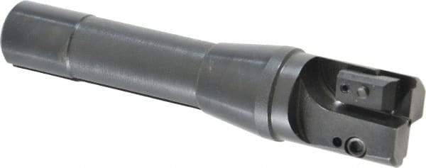 APT - 1-1/4" Cut Diam, 0.65" Max Depth of Cut, 5-7/8" OAL, Indexable Square Shoulder End Mill - TPC 32..., TPG 32., TPU 32. Inserts, R8 90° Lead Angle, Series Tri-Dex - Apex Tool & Supply