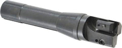 APT - 1-1/4" Cut Diam, 0.65" Max Depth of Cut, 5-7/8" OAL, Indexable Square Shoulder End Mill - TPC 32..., TPG 32., TPU 32. Inserts, R8 90° Lead Angle, Series Tri-Dex - Apex Tool & Supply
