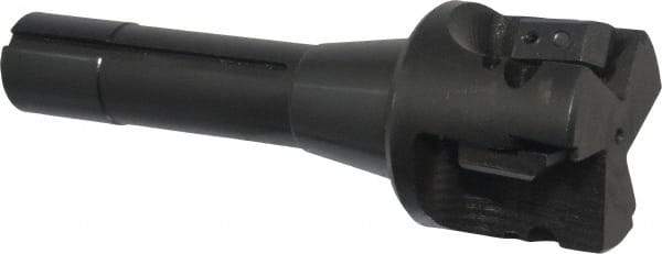 APT - 2" Cut Diam, 0.65" Max Depth of Cut, 5-7/8" OAL, Indexable Square Shoulder End Mill - TPC 32..., TPG 32., TPU 32. Inserts, R8 90° Lead Angle, Series Tri-Dex - Apex Tool & Supply