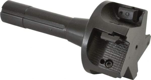 APT - 3" Cut Diam, 0.65" Max Depth of Cut, 5-7/8" OAL, Indexable Square Shoulder End Mill - TPC 32..., TPG 32., TPU 32. Inserts, R8 90° Lead Angle, Series Tri-Dex - Apex Tool & Supply