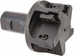 APT - 3" Cut Diam, 0.65" Max Depth of Cut, 1-1/4" Shank Diam, 3-7/8" OAL, Indexable Square Shoulder End Mill - TPC 32..., TPG 32., TPU 32. Inserts, Weldon Shank, 90° Lead Angle, Series Tri-Dex - Apex Tool & Supply