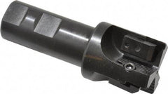 APT - 1-1/2" Cut Diam, 0.65" Max Depth of Cut, 1" Shank Diam, 3-7/8" OAL, Indexable Square Shoulder End Mill - TPC 32..., TPG 32., TPU 32. Inserts, Weldon Shank, 90° Lead Angle, Series Tri-Dex - Apex Tool & Supply