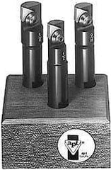 APT - 12 to 18mm Cutting Diam, Straight Shank, Indexable Tridex End Mill Set - 3, 5 Inserts, EMM Carbide Toolholder, Series Miniature - Apex Tool & Supply