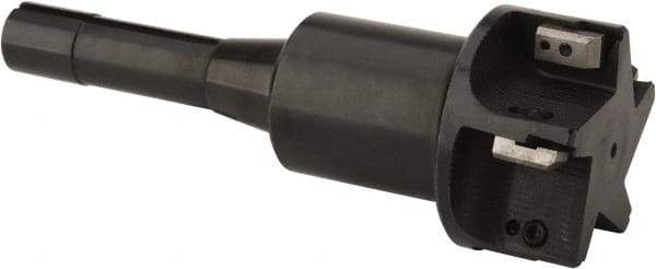 APT - 3" Cut Diam, 0.65" Max Depth of Cut, 8-1/4" OAL, Indexable Square Shoulder End Mill - TPC 32..., TPG 32., TPU 32. Inserts, R8 90° Lead Angle, Series Tri-Dex - Apex Tool & Supply