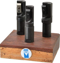 APT - 3/4 to 1" Cutting Diam, 3/4" Shank Diam, Indexable Tridex End Mill Set - EM Carbide Toolholder, Series Tri-Dex - Apex Tool & Supply