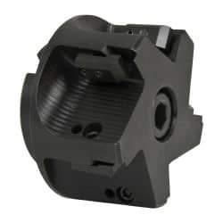 APT - 5 Inserts, 3" Cut Diam, 1" Arbor Diam, 2" Max Depth of Cut, Indexable Square-Shoulder Face Mill - 0/90° Lead Angle, 2" High, TPC 32..., TPG 32., TPU 32. Insert Compatibility, Series EMS - Apex Tool & Supply