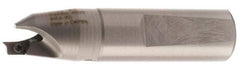 Kennametal - 11.1 to 12mm Diam, Whistle Notch Shank, 32mm Body Shank Diam, 45° Combo Chamfer and Countersink Drill - 12mm Drill Shank Diam, 3.41220R901 Insert, 125mm OAL - Apex Tool & Supply
