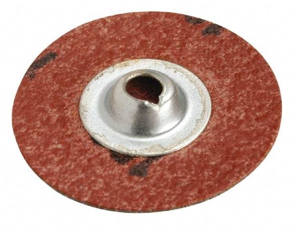 Superior Abrasives - 3" Disc Diam, 120 Grit, Aluminum Oxide Quick Change Disc - Type S Attaching System, Coated, Fine Grade - Apex Tool & Supply