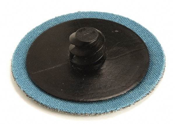Superior Abrasives - 3" Disc Diam, 80 Grit, Aluminum Oxide Quick Change Disc - Type R Attaching System, Coated, Medium Grade - Apex Tool & Supply