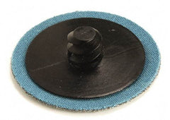 Superior Abrasives - 3" Disc Diam, 80 Grit, Zirconia Alumina Quick Change Disc - Type R Attaching System, Coated, Medium Grade - Apex Tool & Supply