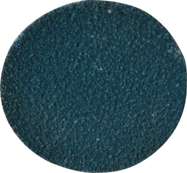 Tru-Maxx - 2" Disc Diam, 60 Grit, Zirconia Alumina Quick Change Disc - Type R Attaching System, Coated, Blue, Medium Grade - Apex Tool & Supply