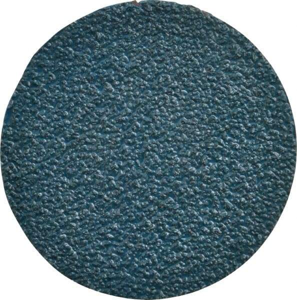 Tru-Maxx - 3" Disc Diam, 36 Grit, Zirconia Alumina Quick Change Disc - Type R Attaching System, Coated, Blue, Very Coarse Grade - Apex Tool & Supply