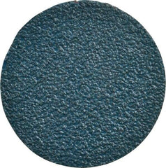 Tru-Maxx - 3" Disc Diam, 36 Grit, Zirconia Alumina Quick Change Disc - Type R Attaching System, Coated, Blue, Very Coarse Grade - Apex Tool & Supply