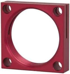 De-Sta-Co - 1-3/4 - 12 Thread, 0.2795" Mounting Hole, Aluminum Clamp Mounting Block - 1/2" Thick x 2" Long x 2" Wide - Apex Tool & Supply