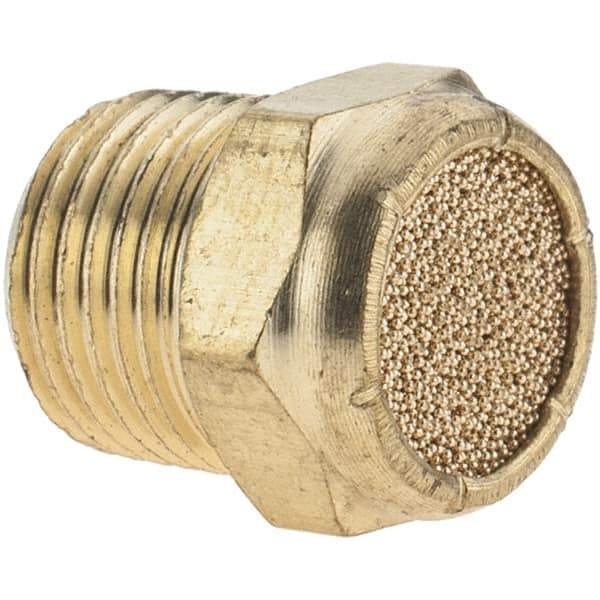 ARO/Ingersoll-Rand - 1/8 Male NPT, 7/16" Hex, 7/16" OAL, Breather Vent - 250 Max psi - Apex Tool & Supply