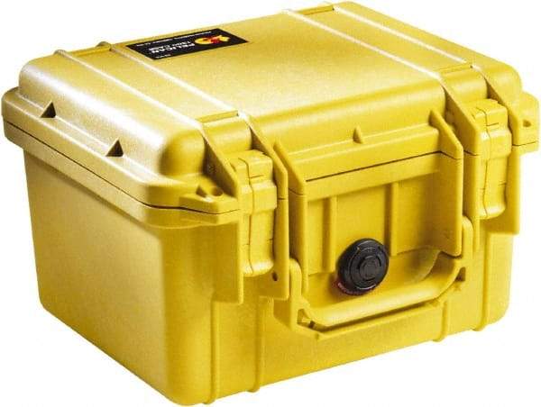 Pelican Products, Inc. - 9-11/16" Wide x 6-7/8" High, Clamshell Hard Case - Yellow, Polyethylene - Apex Tool & Supply