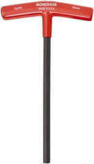 Bondhus - 10mm Hex, T-Handle Cushion Grip, Hex Key - 9" OAL, Protanium High Torque Steel, Metric System of Measurement - Apex Tool & Supply