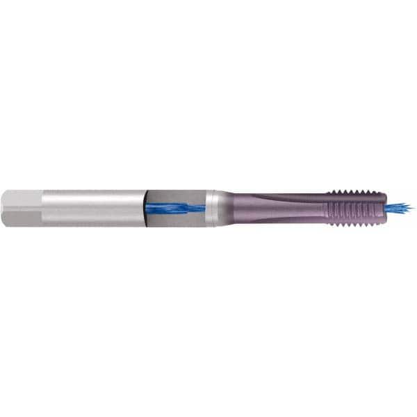 Emuge - 5/16-18 UNC 3-Flute TiCN Finish Cobalt Straight Flute Machine Tap - Apex Tool & Supply