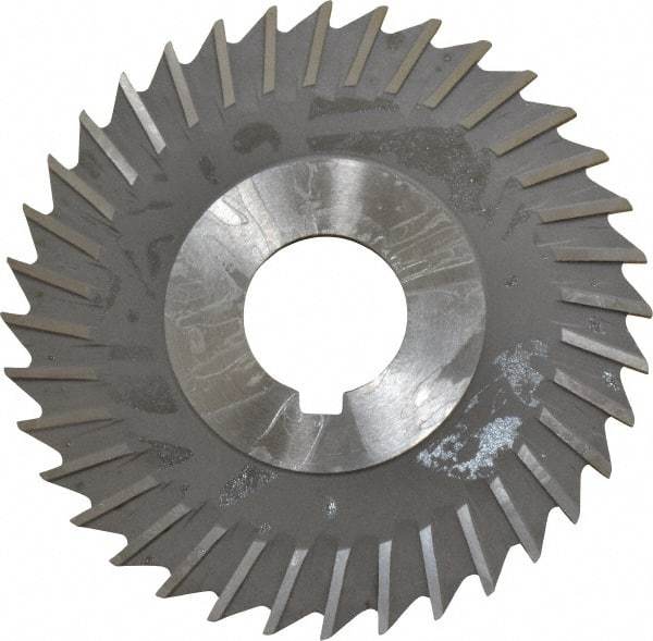 Value Collection - 4" Blade Diam x 3/32" Blade Thickness, 1" Hole, 36 Teeth, High Speed Steel Side Chip Saw - Straight Tooth, Arbor Connection, Uncoated - Apex Tool & Supply
