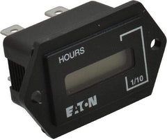 Durant - Supertwist LCD Display Hour Meter - 31.1mm High, 100AC-230AC Voltage, Solid State Hourmeter Rectangular - Apex Tool & Supply