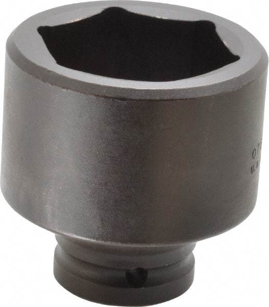 Proto - 3/4" Drive 2-1/8" Standard Impact Socket - 6 Points, 3-3/32" OAL - Apex Tool & Supply