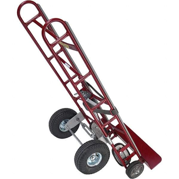 Wesco Industrial Products - 10" Wheel Diam Hand Truck 4 Wheel Convertible Kit - For Use with Wesco Steel Service Carts - Apex Tool & Supply