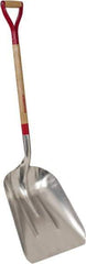 Razor-Back - 19-3/4" High x 15-1/4" Wide Square Aluminum Shovel - 36" Long Wood D-Grip Handle - Apex Tool & Supply