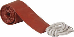 Value Collection - 18" Long x 1" Wide, Rectangular, Silicon Rubber, Standard Heat Blanket - 120 Volt, Plain Back, Use with Metal Containers - Apex Tool & Supply