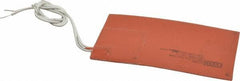Value Collection - 5" Long x 3" Wide, Rectangular, Silicon Rubber, Standard Heat Blanket - 120 Volt, Adhesive Back, Use with Metal Containers - Apex Tool & Supply