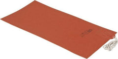 Value Collection - 12" Long x 6" Wide, Rectangular, Silicon Rubber, Standard Heat Blanket - 120 Volt, Plain Back, Use with Metal Containers - Apex Tool & Supply