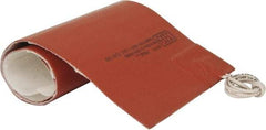 Value Collection - 18" Long x 6" Wide, Rectangular, Silicon Rubber, Standard Heat Blanket - 120 Volt, Adhesive Back, Use with Metal Containers - Apex Tool & Supply