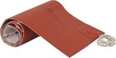 Value Collection - 24" Long x 6" Wide, Rectangular, Silicon Rubber, Standard Heat Blanket - 120 Volt, Adhesive Back, Use with Metal Containers - Apex Tool & Supply