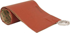 Value Collection - 24" Long x 6" Wide, Rectangular, Silicon Rubber, Standard Heat Blanket - 120 Volt, Adhesive Back, Use with Metal Containers - Apex Tool & Supply