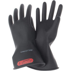 Salisbury by Honeywell - Class 0, Size M (8), 11" Long, Rubber Lineman's Glove - Apex Tool & Supply