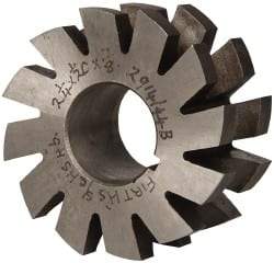 Value Collection - 1/4" Radius, 1/2" Circle Diam, 2-1/4" Cutter Diam, 1/2" Cutting Width, Arbor Connection, Concave Radius Cutter - High Speed Steel, Oxide Finish, Form Relieved, 10 Teeth - Apex Tool & Supply