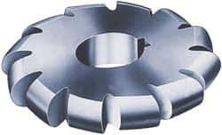 Value Collection - 9/32" Radius, 2-3/4" Diam, 12 Teeth, Arbor Connection, High Speed Steel Convex Radius Cutter - Form Relieved Relief, Bright Finish - Apex Tool & Supply