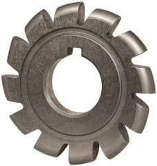 Value Collection - 11/64" Radius, 2-3/4" Diam, 12 Teeth, Arbor Connection, High Speed Steel Convex Radius Cutter - Form Relieved Relief, Bright Finish - Apex Tool & Supply