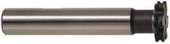 Made in USA - 5/32" Radius, 5/16" Circle Diam, 1" Cutter Diam, 0.54" Cutting Width, Shank Connection, Concave Radius Cutter - 3/4" Shank Diam, 3-1/2" OAL, High Speed Steel, Uncoated, Form Relieved, 6 Teeth, Weldon Flat - Apex Tool & Supply