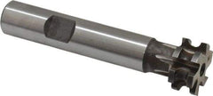 Made in USA - 3/32" Radius, 3/16" Circle Diam, 3/4" Diam x 0.352" Wide Cut, High Speed Steel Concave Radius Cutter - 3" OAL, 1/2" Shank Diam, Shank Connection, Uncoated, Form Relieved, 6 Teeth, Weldon Flat - Apex Tool & Supply