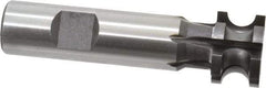 Made in USA - 3/16" Radius, 3/8" Circle Diam, 1" Cutter Diam, 0.635" Cutting Width, Shank Connection, Concave Radius Cutter - 3/4" Shank Diam, 3-1/2" OAL, High Speed Steel, Uncoated, Form Relieved, 6 Teeth, Weldon Flat - Apex Tool & Supply