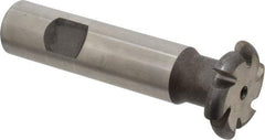 Made in USA - 1/8" Radius, 1/4" Circle Diam, 1-1/4" Cutter Diam, Shank Connection, Convex Radius Cutter - 3/4" Shank Diam, 3-1/2" OAL, High Speed Steel, Uncoated, Form Relieved, 6 Teeth, Weldon Flat - Apex Tool & Supply