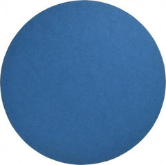 Norton - 10" Diam, 60 Grit Zirconia Alumina Adhesive PSA Disc - Coarse Grade, Blue, Y Weighted Backing, Flexible - Apex Tool & Supply