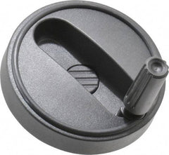 KIPP - 3.15" Diam, Thermoplastic Handwheel with Handle - 0.98" Hub Diam - Apex Tool & Supply