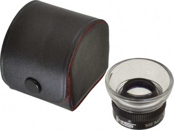SPI - 22x Magnification, Singlet Lens Plastic Loupe - 1 Lens - Apex Tool & Supply